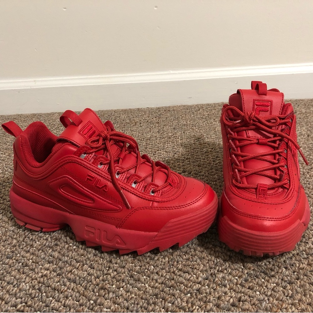Fila Red Disruptor Sneaker